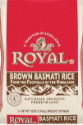 Picture of ROYAL BROWN BASMATHI RICE 10LBS