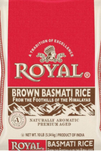 Picture of ROYAL BROWN BASMATHI RICE 10LBS